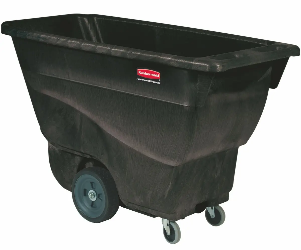 Rubbermaid Structural Foam H/D Tilt Truck Black 1