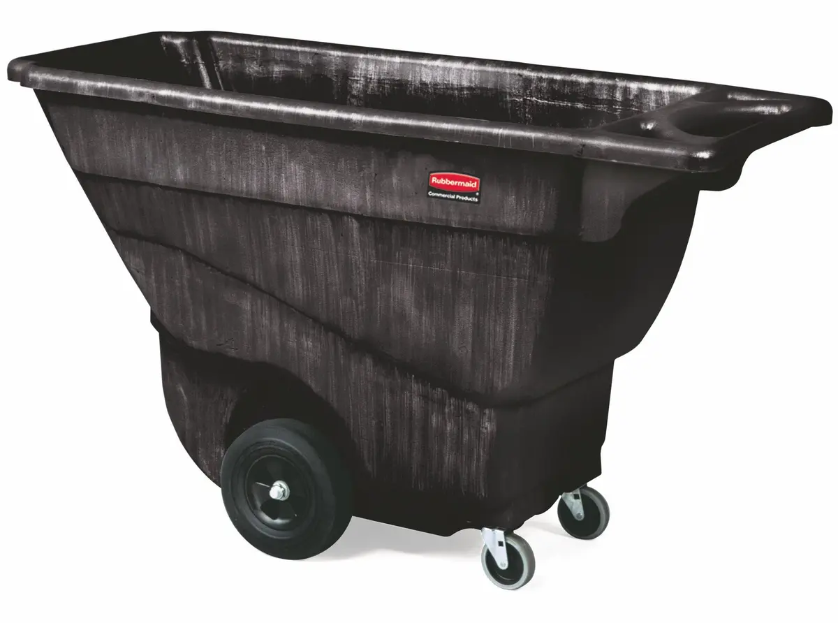 Rubbermaid Structural Foam S/D Tilt Truck Black 1