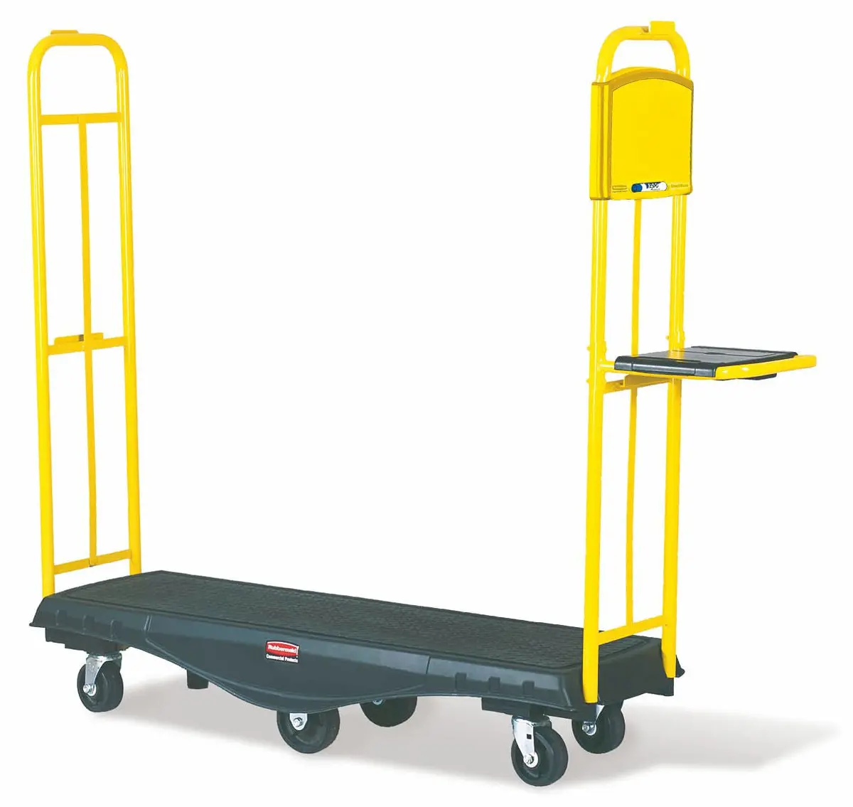Rubbermaid Stockmate Restocking Truck Standard Deck Black 1