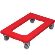 Rubbermaid H/D Polyethylene Dolly  30X18" Red 1