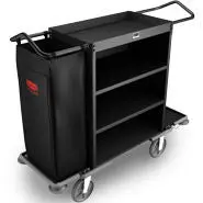 Rubbermaid Cruise Housekeeping Cart Black 1