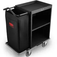 Rubbermaid Compact Housekeepingcart Black* 1