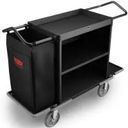 Rubbermaid High Capacity Housekeeping Cart Black* 1