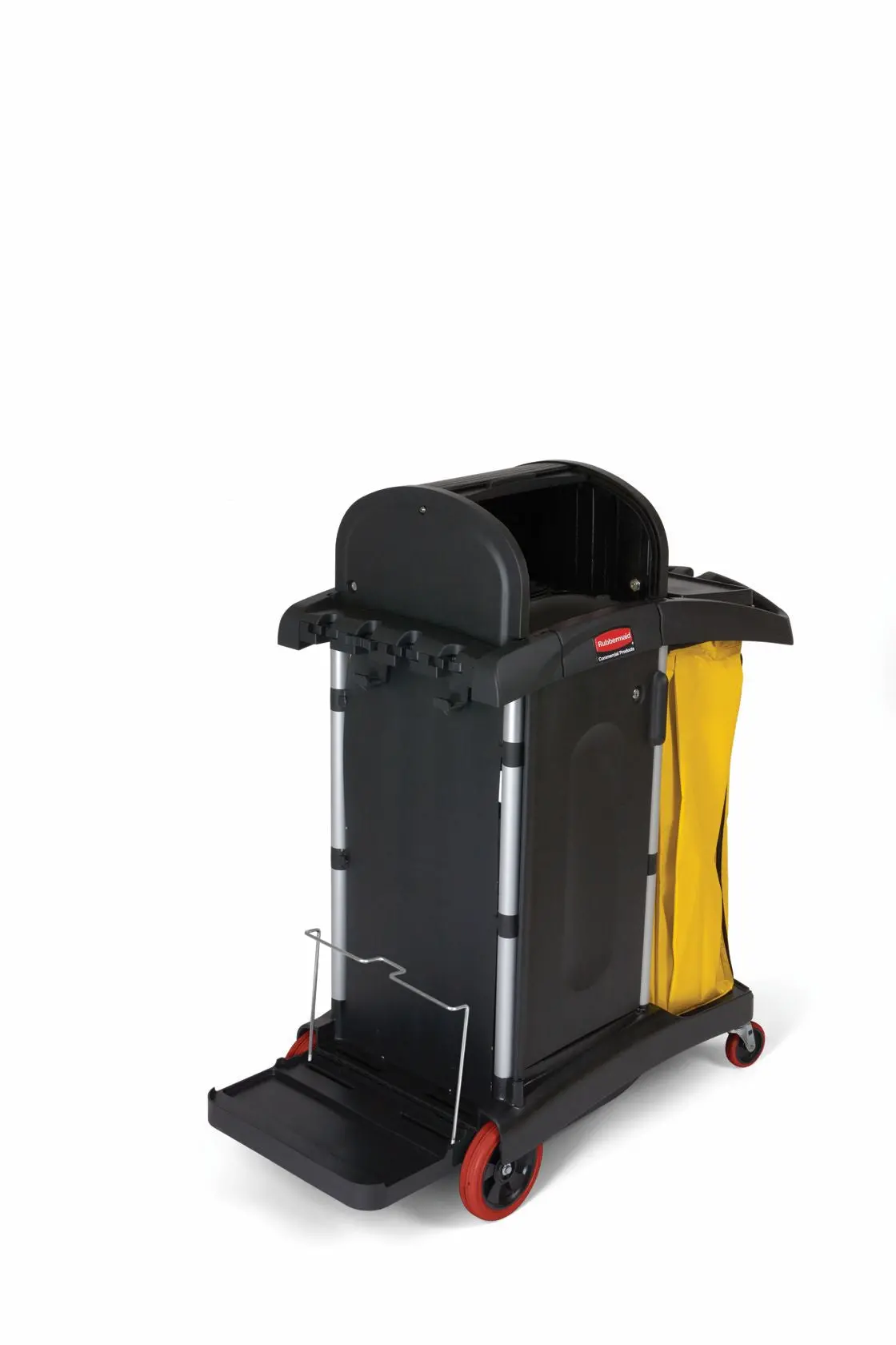 Rubbermaid High Security Cleaning Cart Black 1