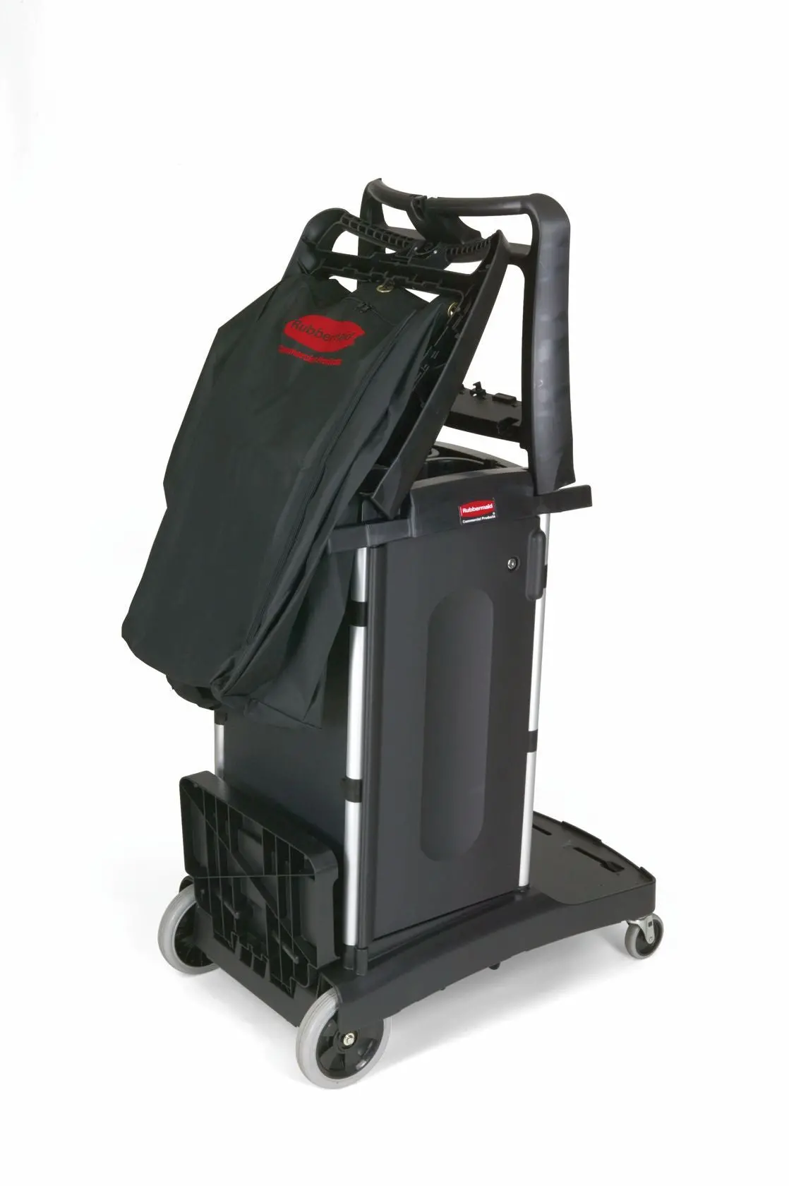 Rubbermaid Compact Housekeeping Cart Black 1
