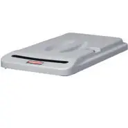 Rubbermaid Slim Jim Confidential Document Lids For 3540, 3541 L-Gray 1