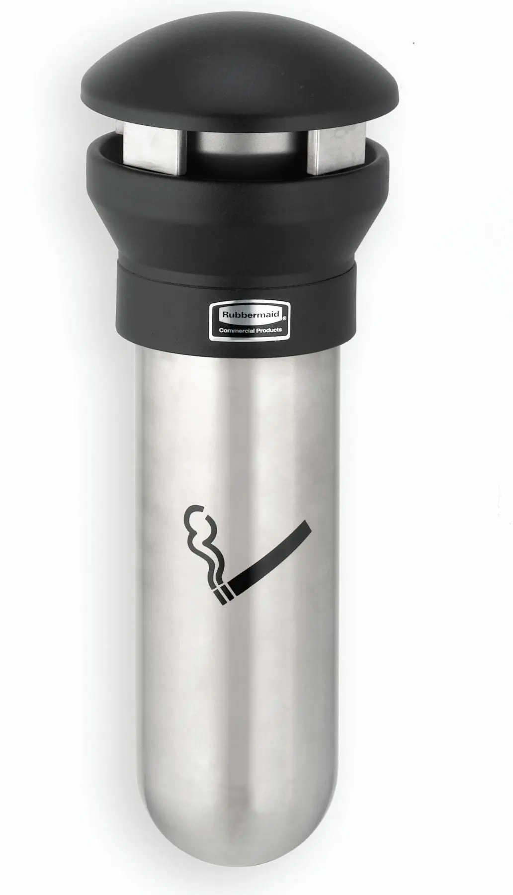 Rubbermaid Infinity Wall-Mount Smoking Receptacle 18X11.6" S/S/Black 1