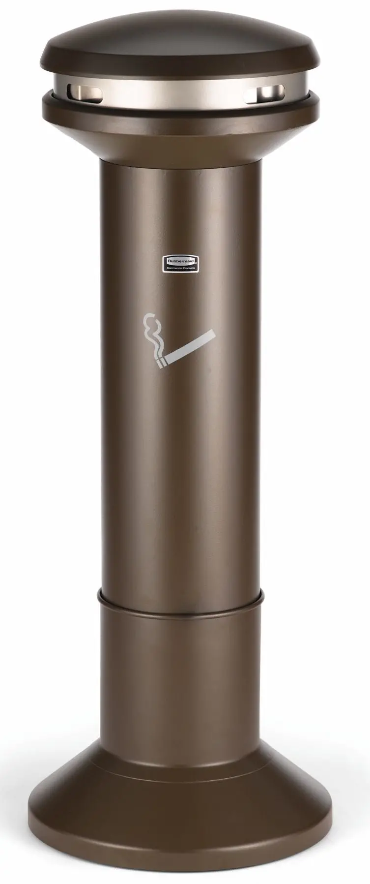 Rubbermaid Ultra-High Capacity Smoking Receptacle 39.8X15.4" Aged Bronze 1
