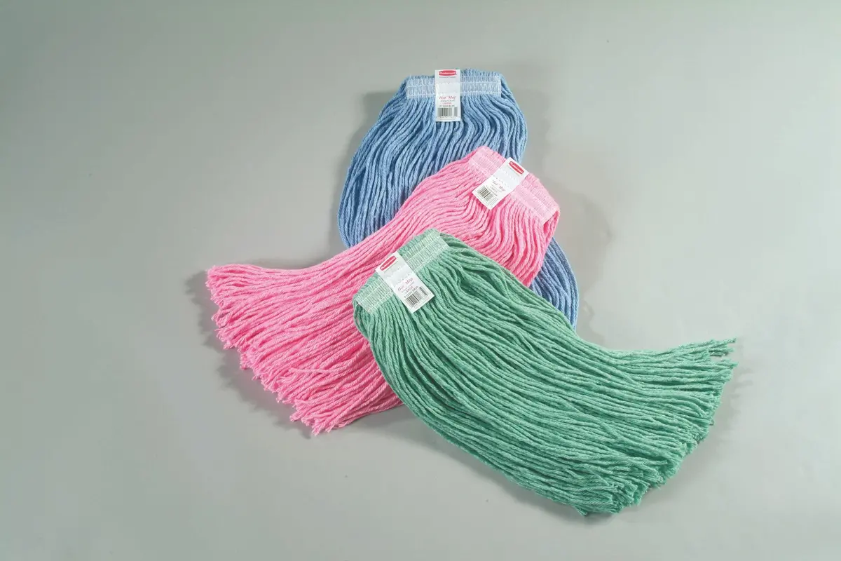 Rubbermaid Synthetic Blend Mop. 1" Headband 24Oz Green 1