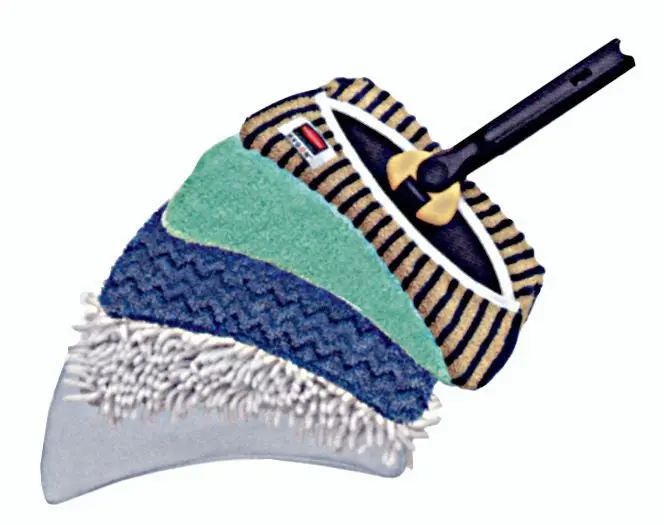 Rubbermaid Microfiber Flexi Frame Hi Pile Refill White 1