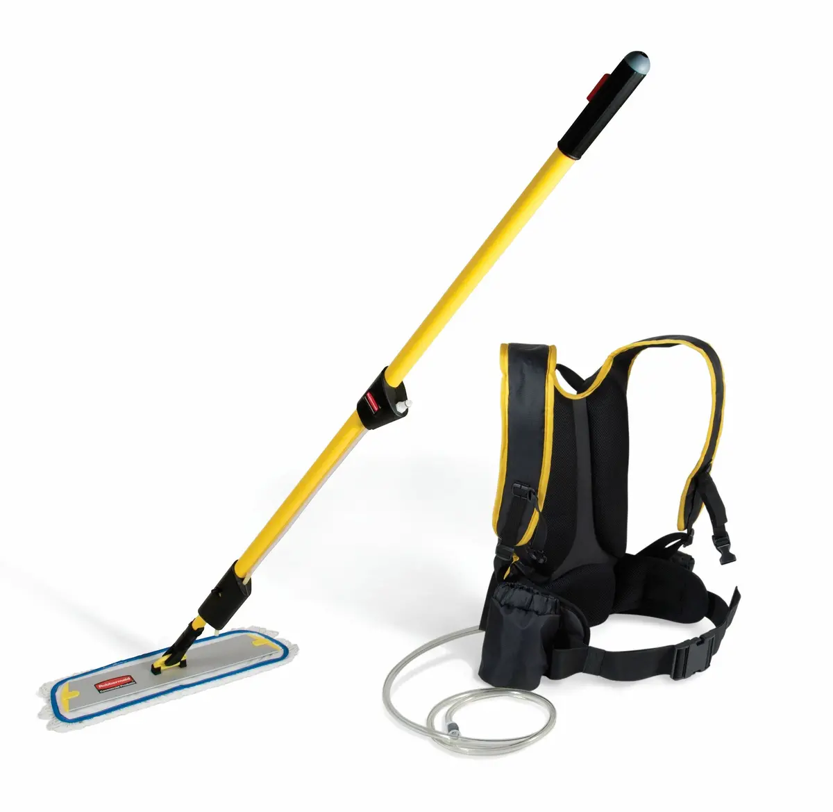 Rubbermaid Backpack,Trigger Handle,18"Q-Connect Frame & Q805 Nylon Flat Mop 1