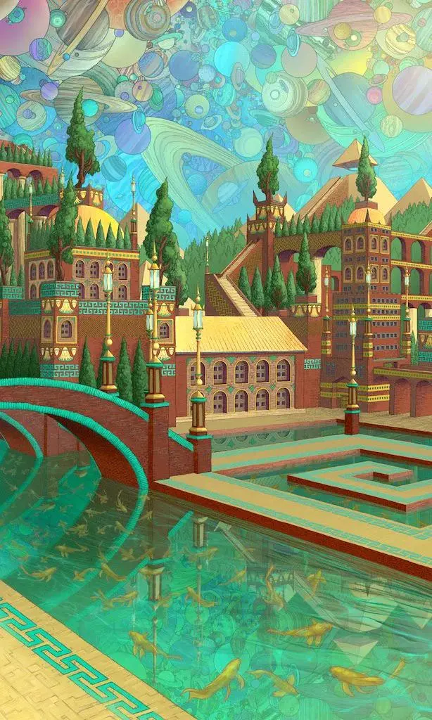 Celestial City Wooden Jigsaw Puzzle 1