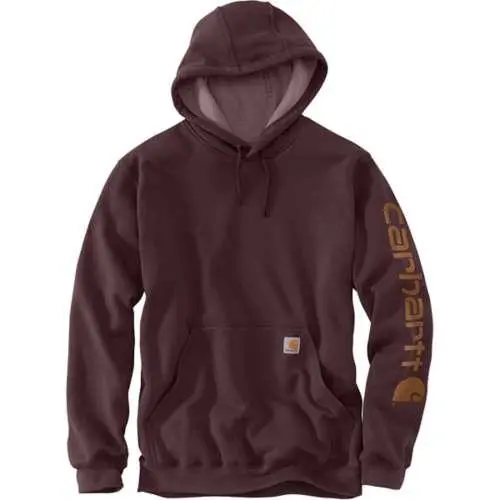 K288 Loose Fit Midweight Logo Sleeve Graphic Hoodie - Port 1