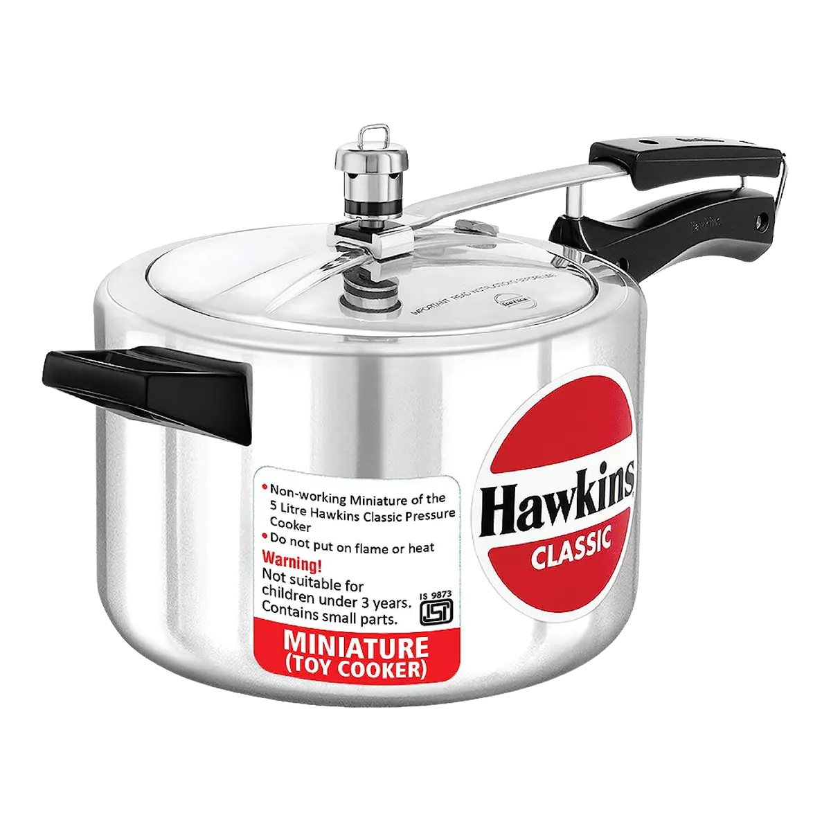 Hawkins Miniature Pressure Cooker, Toy Cooker For Kids, Mini Cooker, Small Cooker For Kids, Silver Code: Min 1