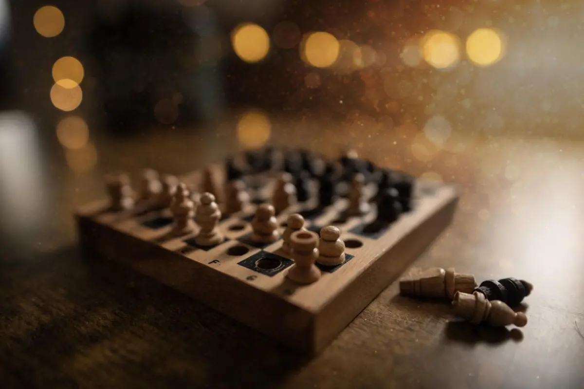 Chess With Carved Men 1