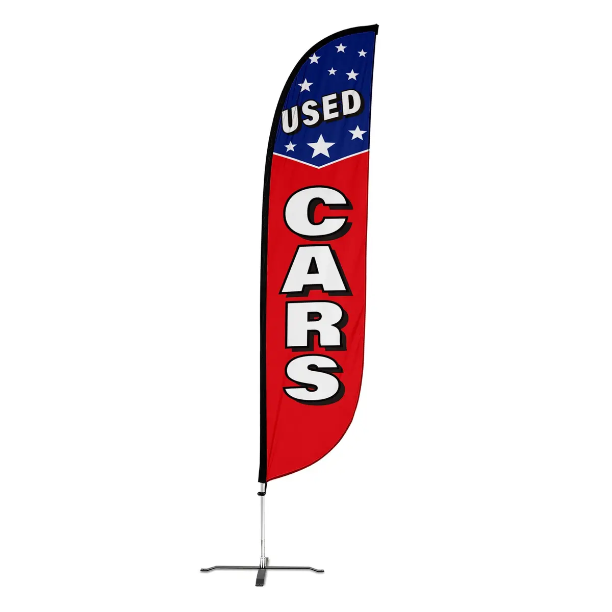 Used Cars Feather Flag With Stars 1