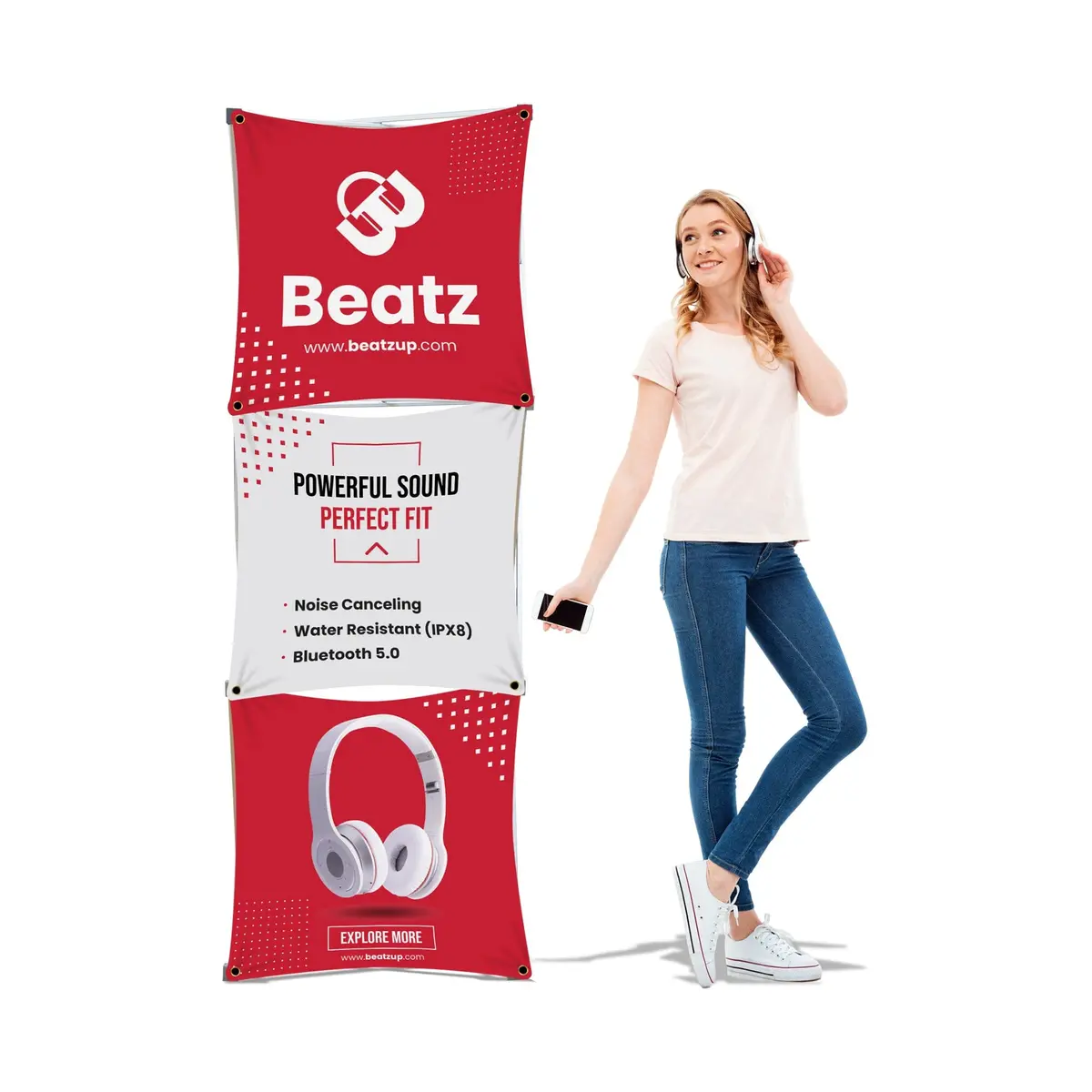 Custom Pop-Up Display - (1X3 Panel) 1