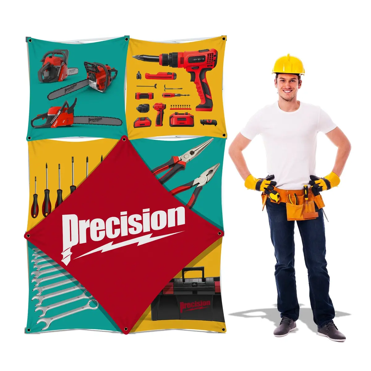 Custom Pop-Up Trade Show Display - (2X3 - 7 Panel) 1