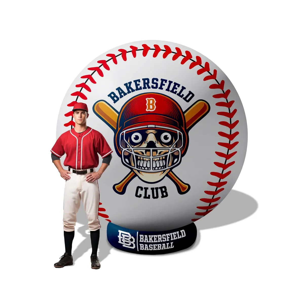 Custom Giant Inflatable Baseball 1