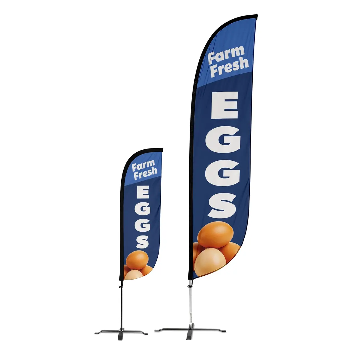 Farm Fresh Eggs Feather Flag 1