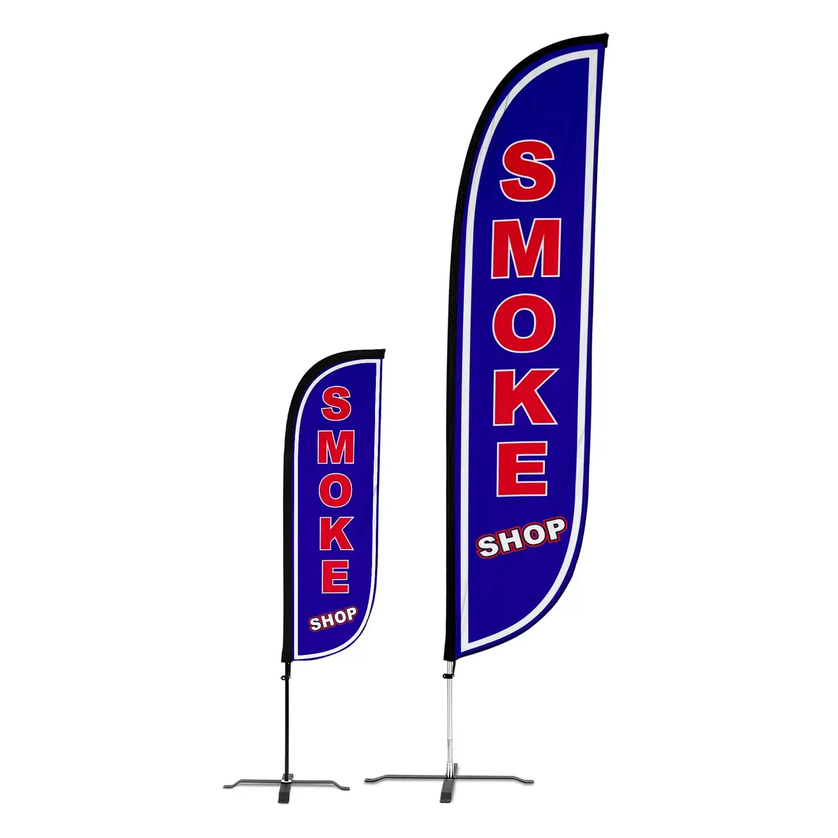 Smoke Shop Feather Flag Blue 1