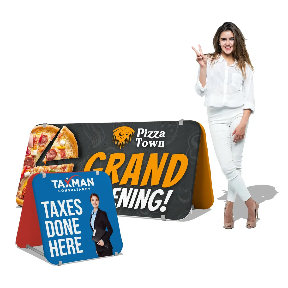 Tension Fabric A-Frame Banner Stand 1