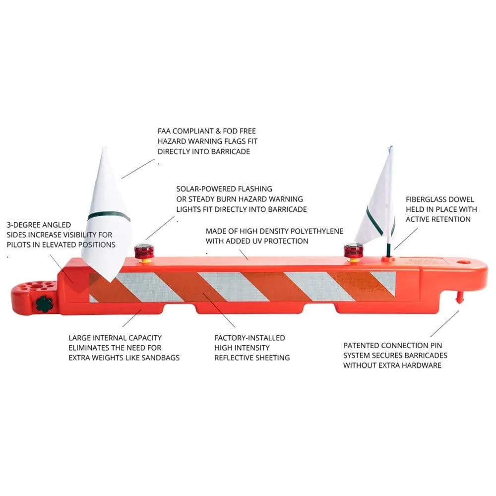 10" Low-Profile Airport Barricade 1