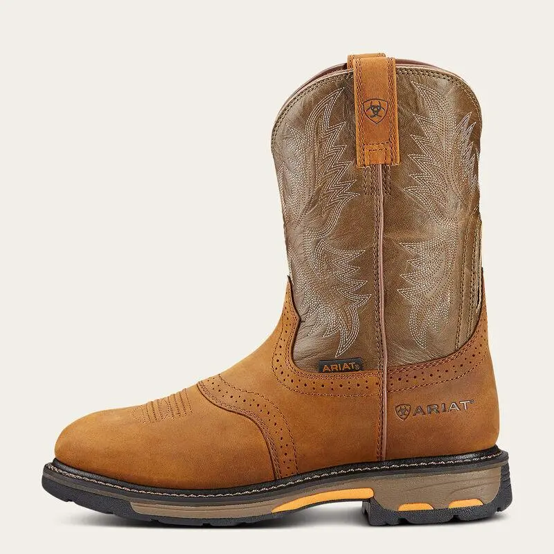 Workhog Pull-On Work Boot - Aged Bark 3