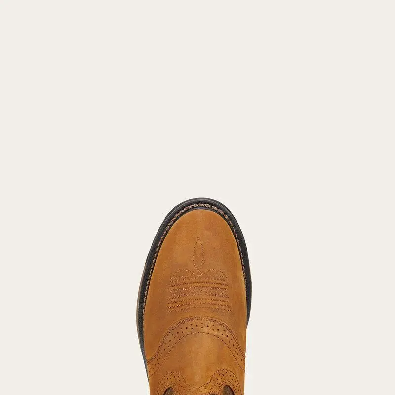 Workhog Pull-On Work Boot - Aged Bark 5