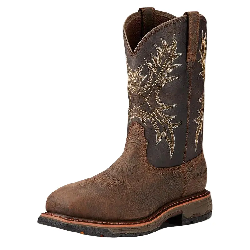 Workhog Waterproof Composite Toe Work Boot - Bruin Brown 1