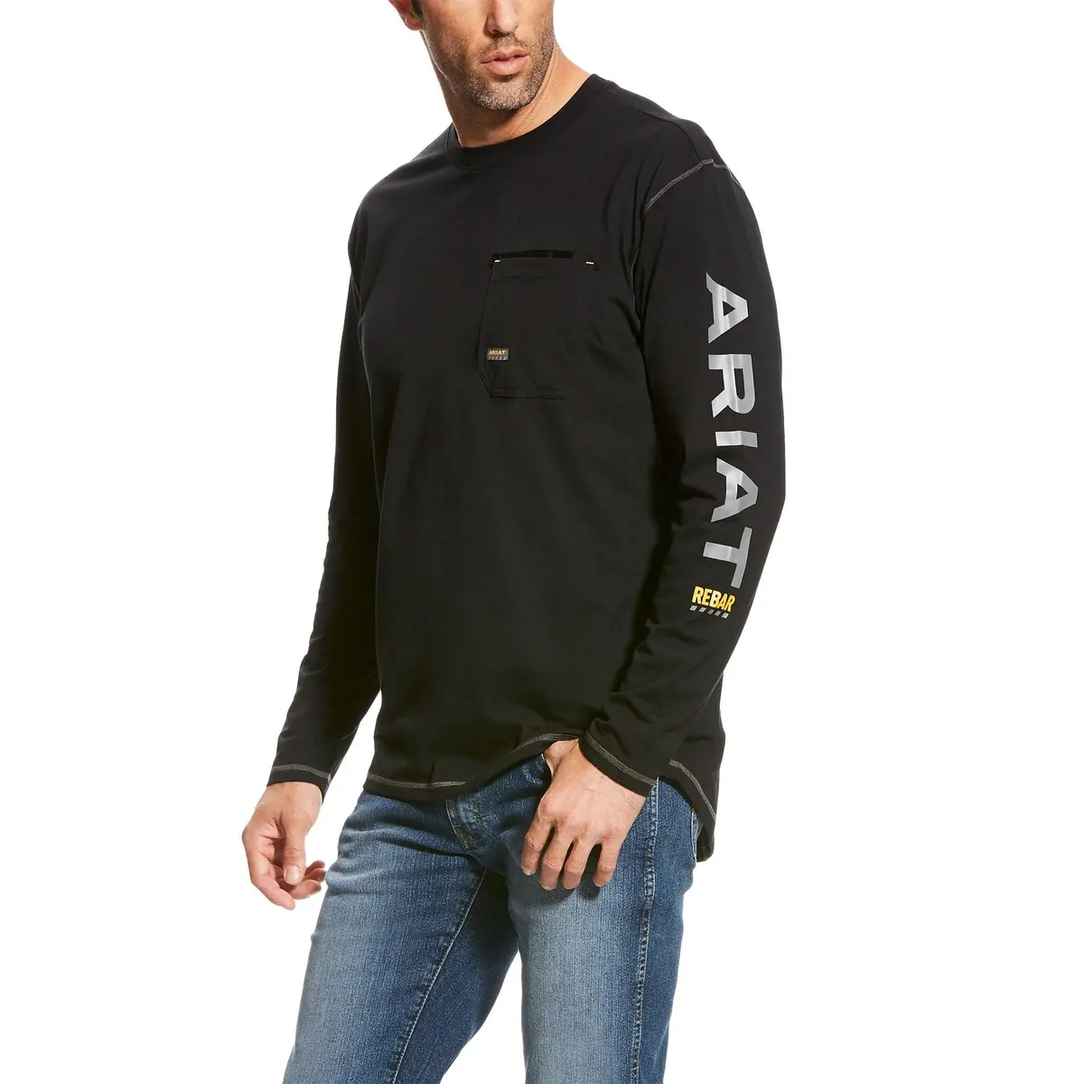 Rebar Workman Logo Ls Blk 2