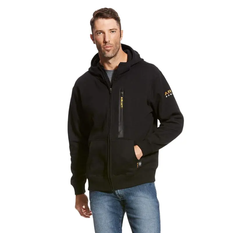 Rebar Workman  Full Zip Hoodie - Black 1