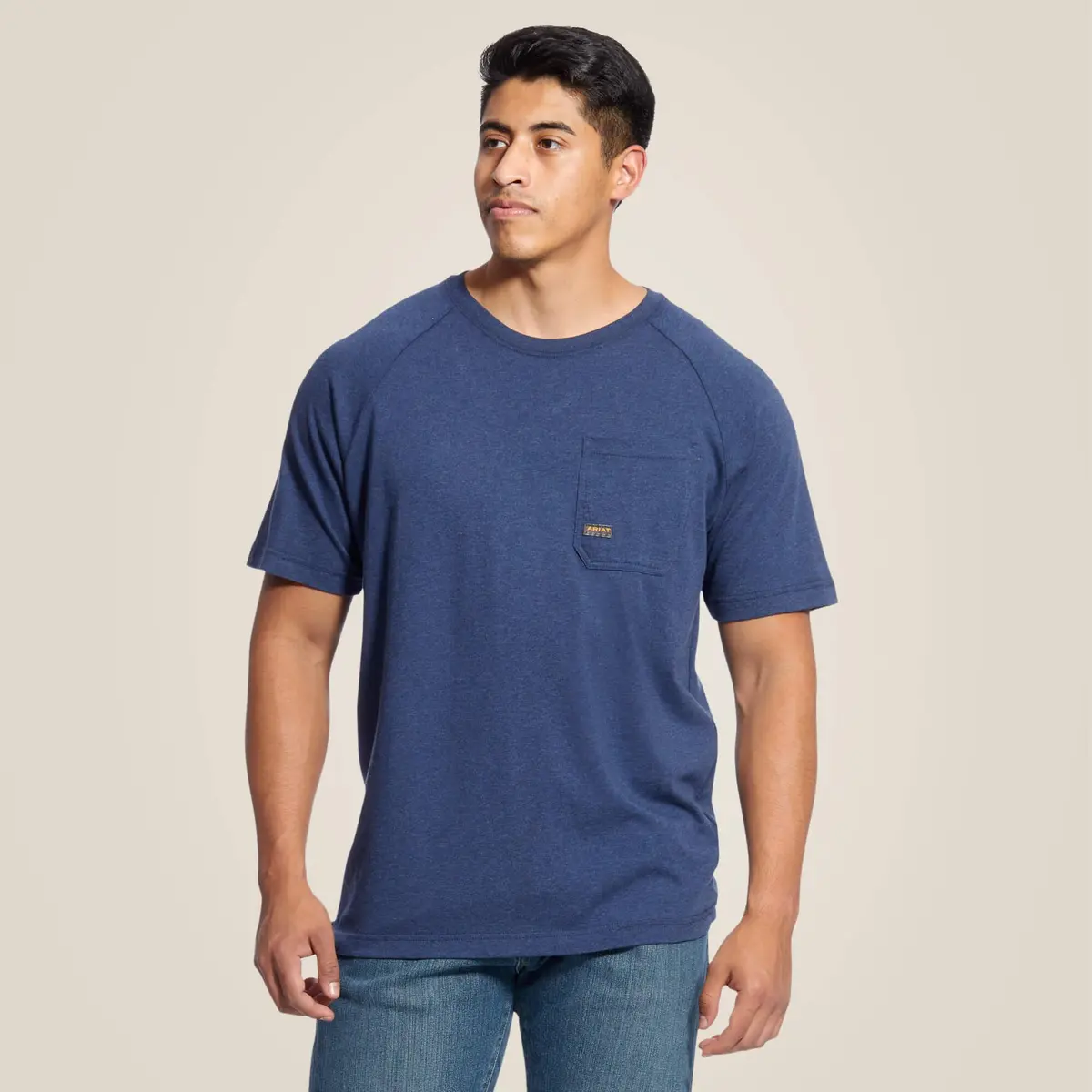 Rebar Cotton Strong T-Shirt - Navy Heather 1