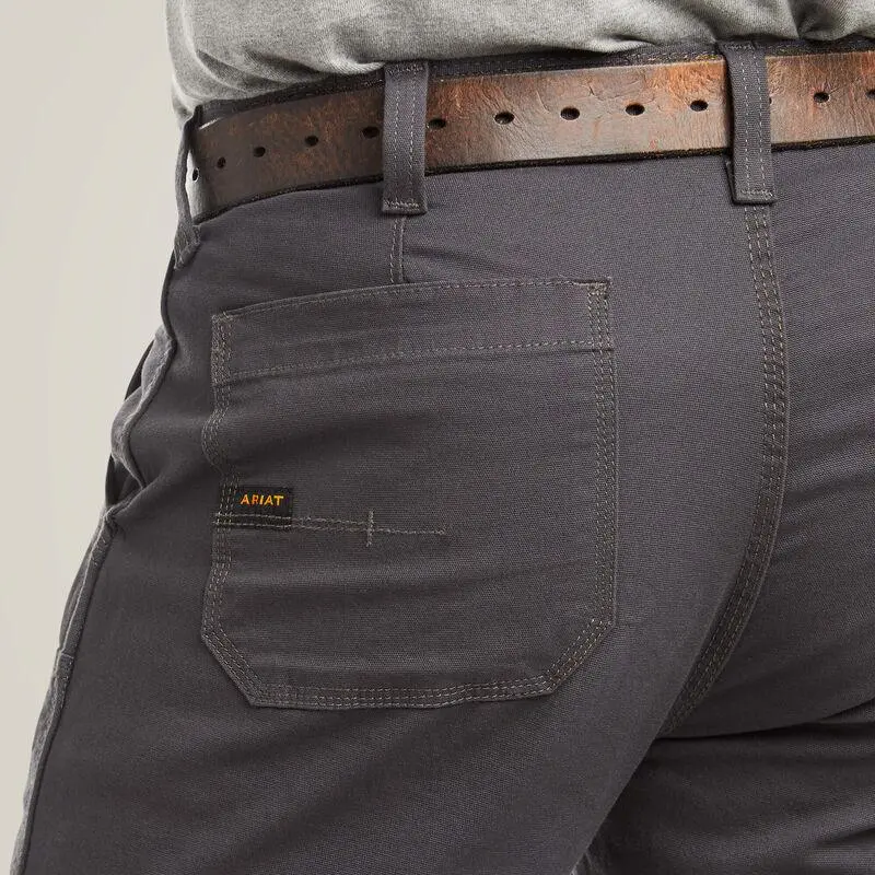 Rebar M4 Low Rise Durastretch Made Tough Double Front Stackable Straight Leg Pant - Rebar Grey 5