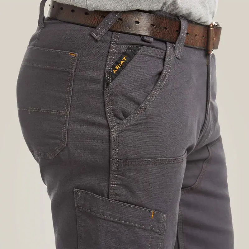 Rebar M4 Low Rise Durastretch Made Tough Double Front Stackable Straight Leg Pant - Rebar Grey 6