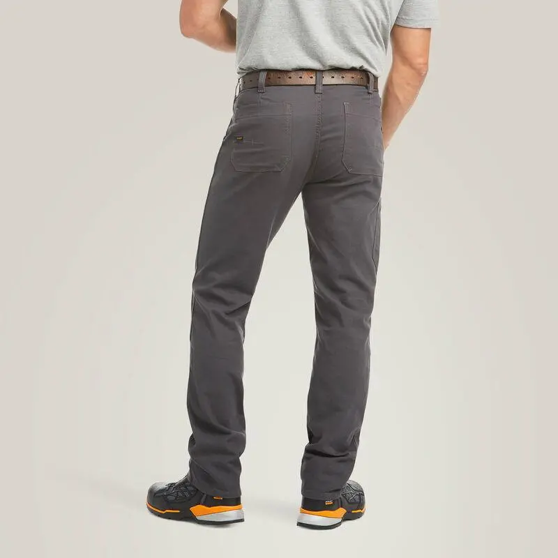Rebar M4 Low Rise Durastretch Made Tough Double Front Stackable Straight Leg Pant - Rebar Grey 3