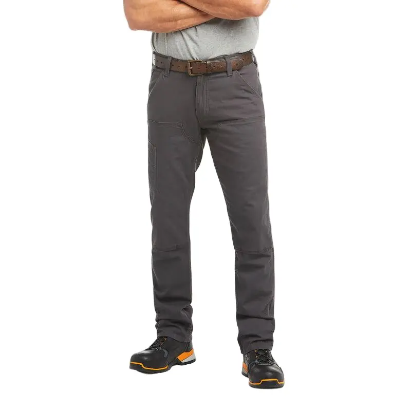 Rebar M4 Low Rise Durastretch Made Tough Double Front Stackable Straight Leg Pant - Rebar Grey 1