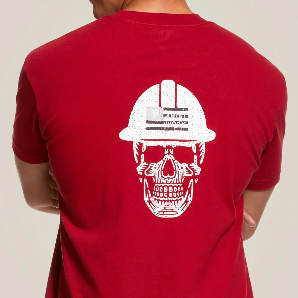 Rebar Cotton Strong Roughneck Graphic T-Shirt - Rio Red 4