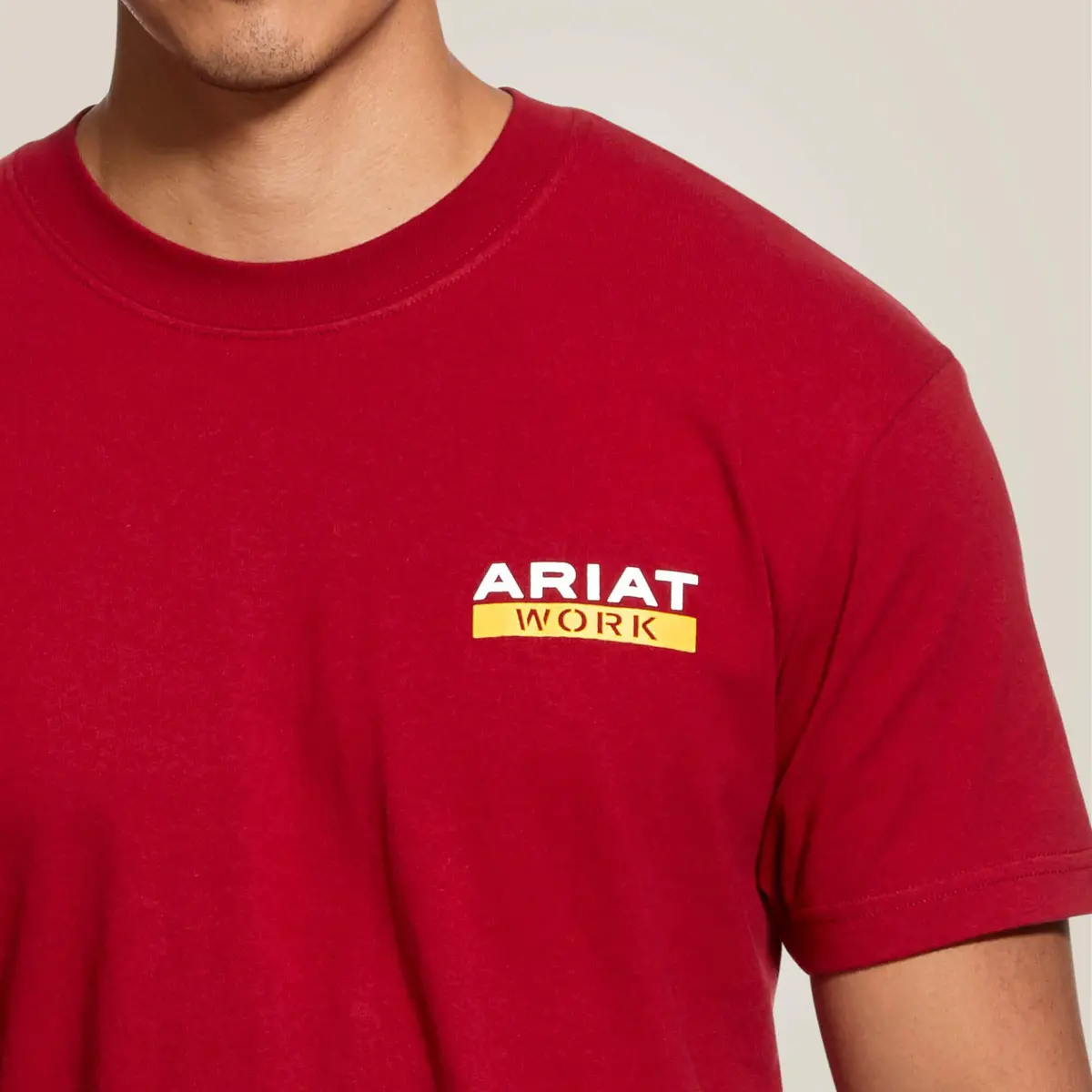 Rebar Cotton Strong Roughneck Graphic T-Shirt - Rio Red 5