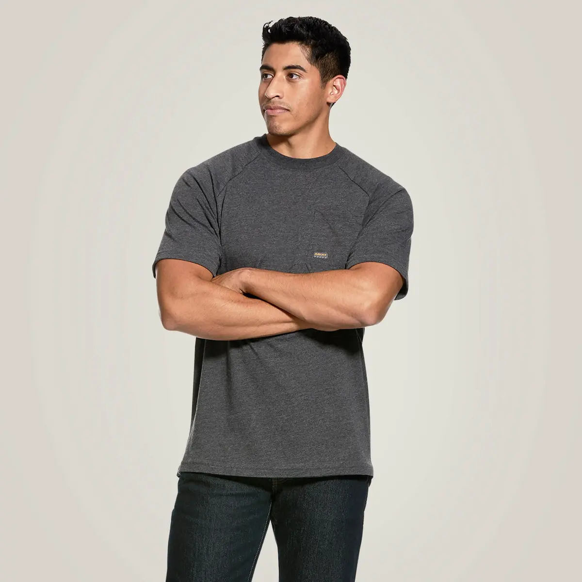 Rebar Cotton Strong T-Shirt - Charcoal Heather 1