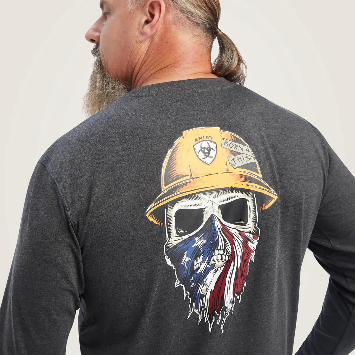 Rebar Workman Born For This Graphic T-Shirt - Charcoal Heather 5