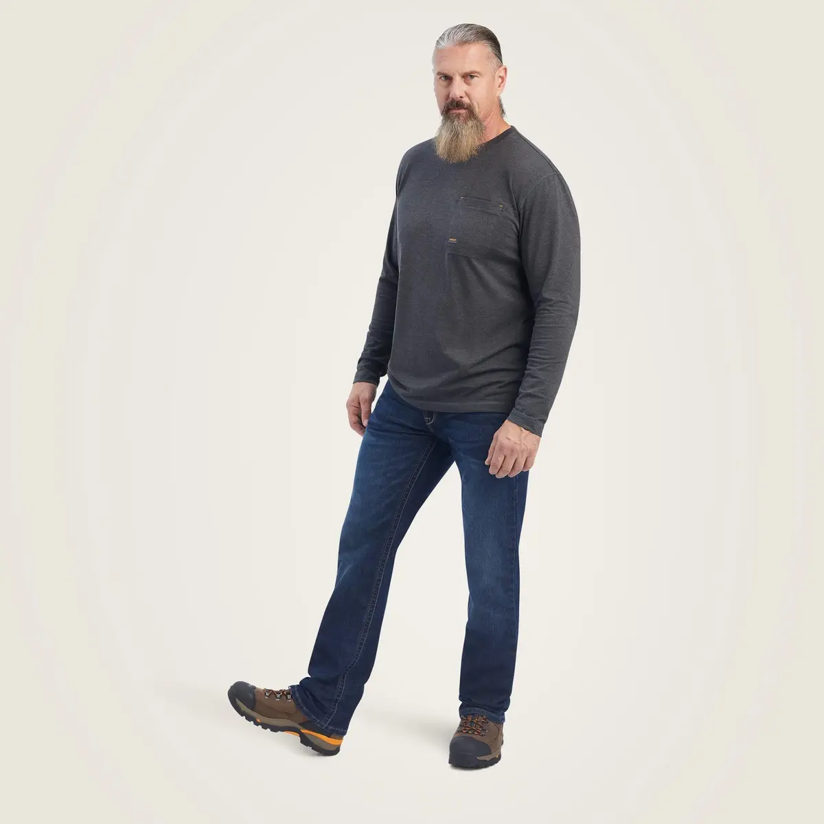 Rebar Workman Born For This Graphic T-Shirt - Charcoal Heather 4