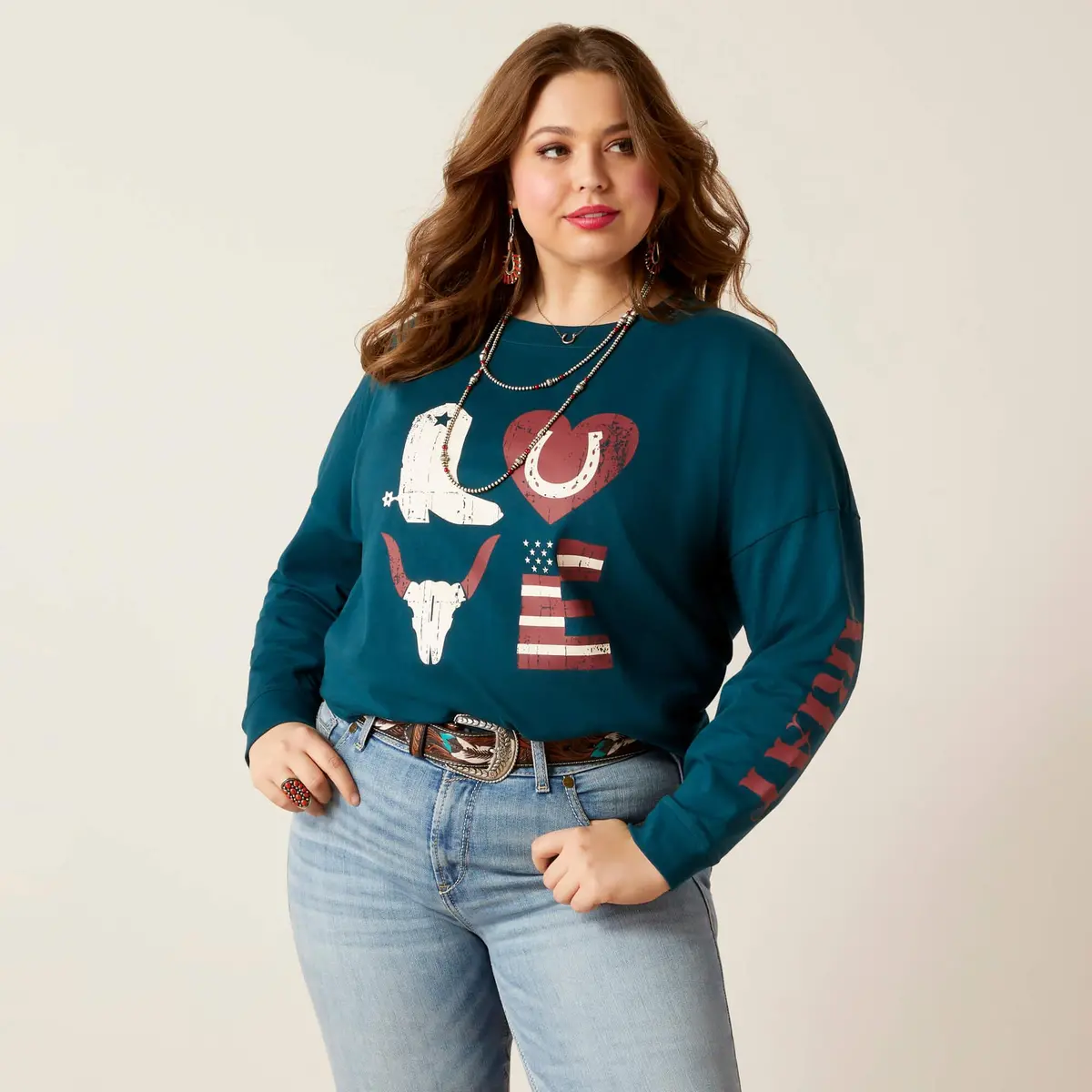 Women's Love Oversized Tee - Reflecting Pond 2