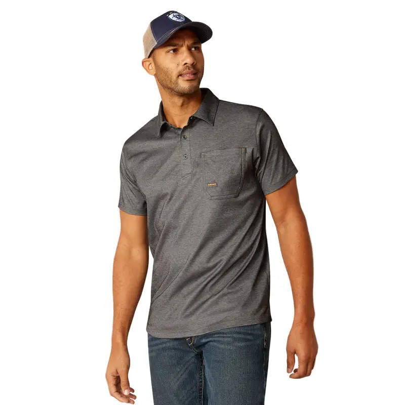 Rebar Foreman Polo, Charcoal 1