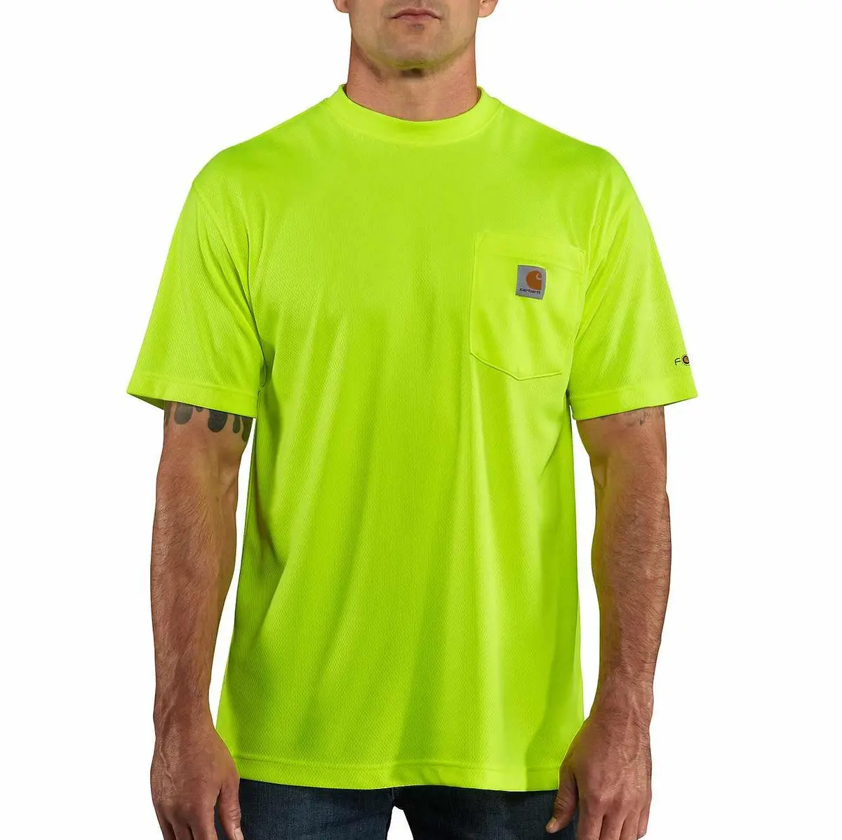 Force Color Enhanced Short Sleeve T-Shirt (Brite Lime) 1