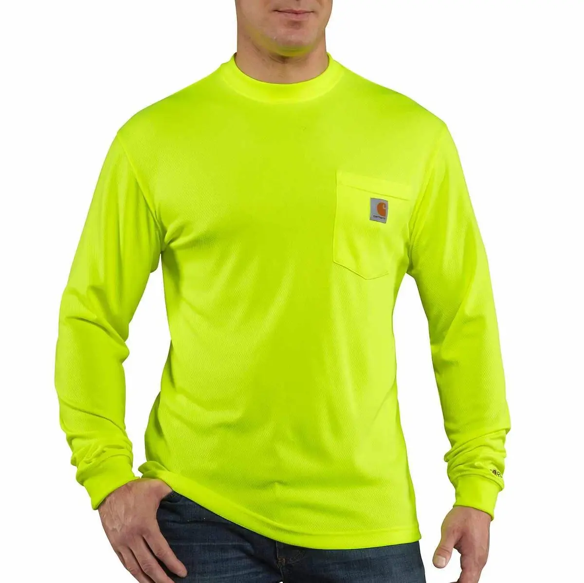 Force Color Enhanced Long Sleeve T-Shirt (Brite Lime) 1