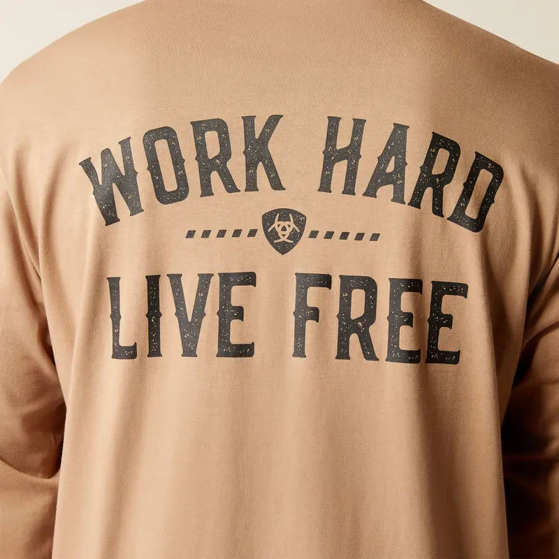 Rebar Cotton Strong Whlf T-Shirt Long Sleeve - Rebar Khaki 4