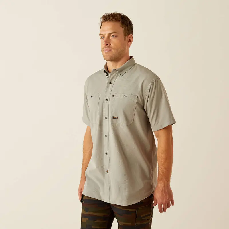 Rebar Made Tough 360 Airflow Work Shirt, S/S Wild Dove 1