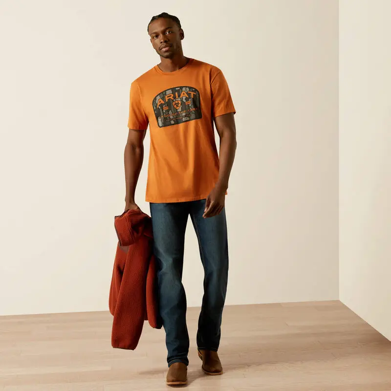 Ariat Underlands Camo Badge Tee- Adobe 4