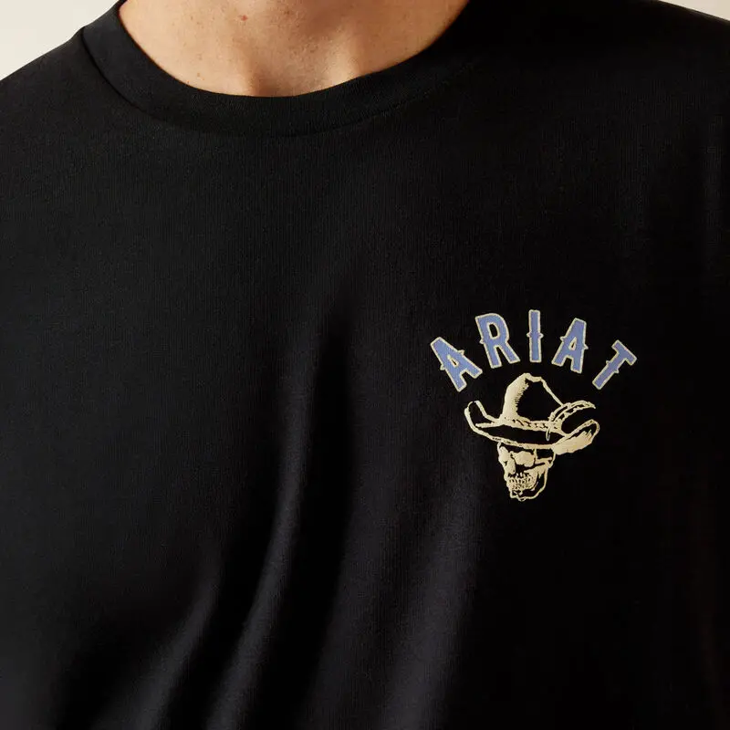 Ariat Stitched Skull Tee, Black 5